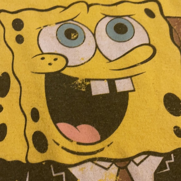 Licensed Nickelodeon Spongebob Squarepants SWAG. Men’s Medium Distressed Tee - Picture 4 of 8